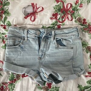 American Eagle Outfitters Light Blue Jean Shorts